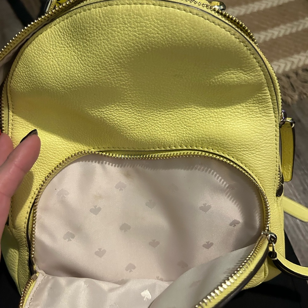 Kate Spade Lemon Leather Backpack - Picture 4 of 5
